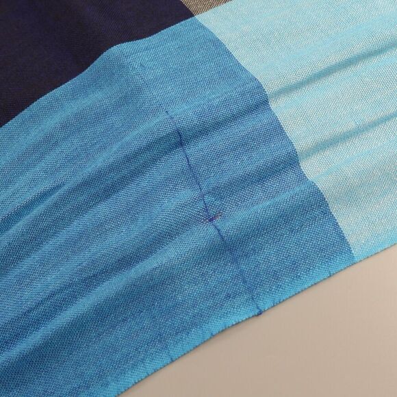 Womens Boho Scarf Wrap Womens OS Multi-color Fringe Shawl Artsy Lagenlook - Picture 11 of 12